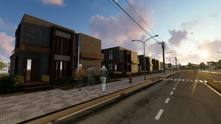 Concept render  of  Residentials