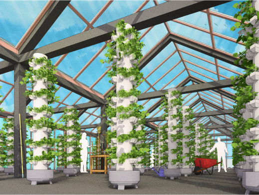Sketchup design of greenhouse