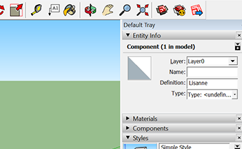 screenshot of software dashboard