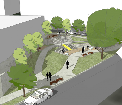 SketchUp design stage 1 garden finished design