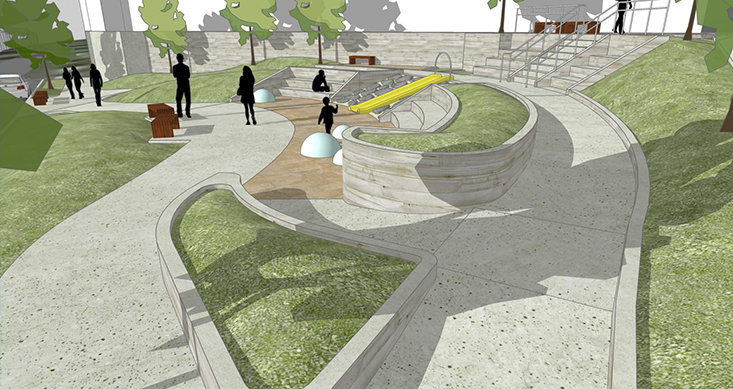 SketchUp design stage 1 garden outline